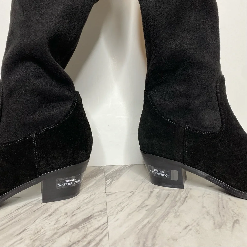 Blondo Black Suede Over the Knee Boot 6M